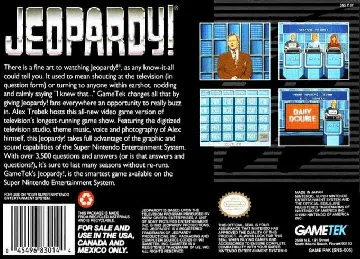 Jeopardy! (USA) box cover back